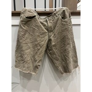 Patagonia Mens Tan CorduroyShorts Organic Cotton Khaki Size 38 Distressed